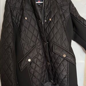 London Fog Black Quilted Puffer Jacket